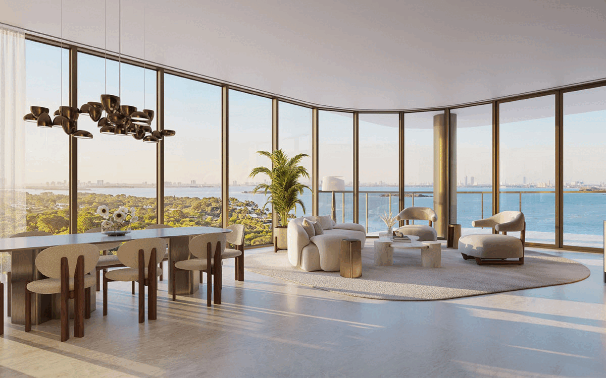 Gallery of renderings and interiors
